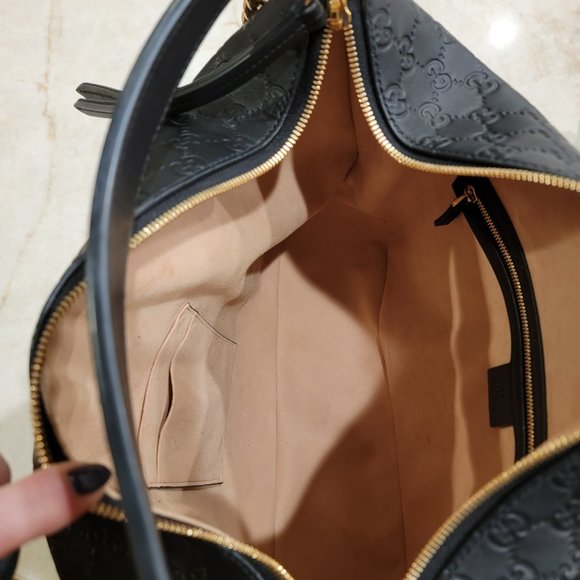 Gucci signature large hobo in black - Picture 4 of 16